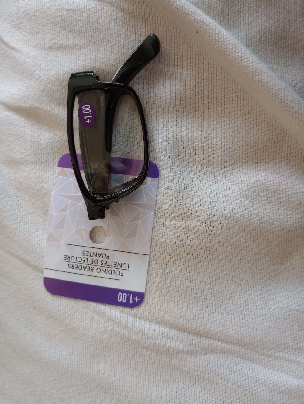 Compact Folding Readers +1.00 Black Frame Unisex / Lentes Plegables NWT